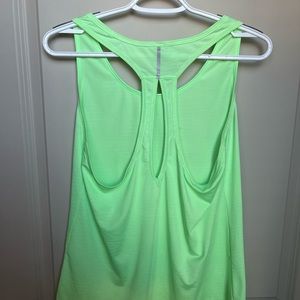 Lime green workout tank top!